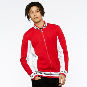 Red & White Casual Jacket