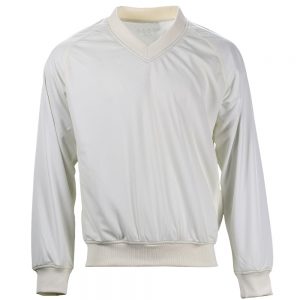 White cricket sweater